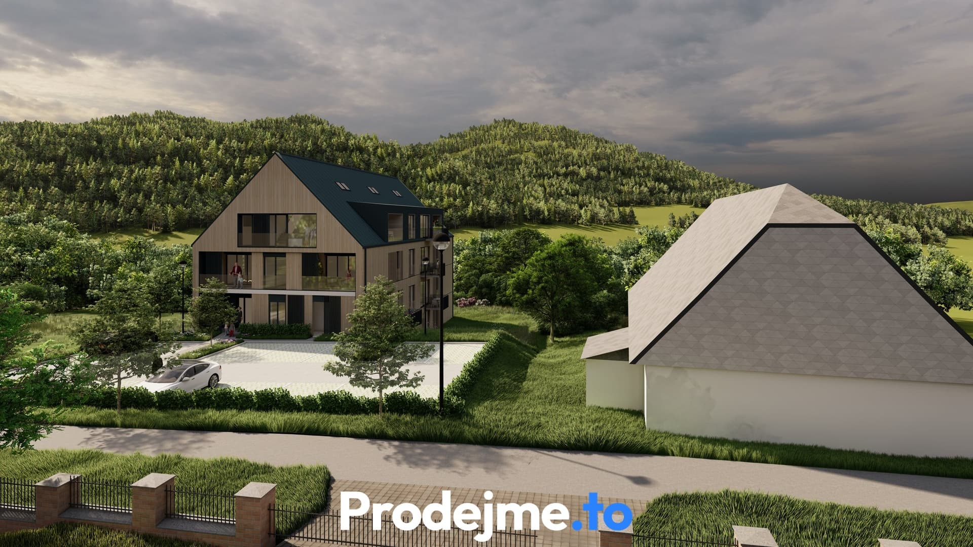 Prodej pozemku se stavebním povolením a projektem, 1 427 m2 - Mlýnický Dvůr, Červená Voda