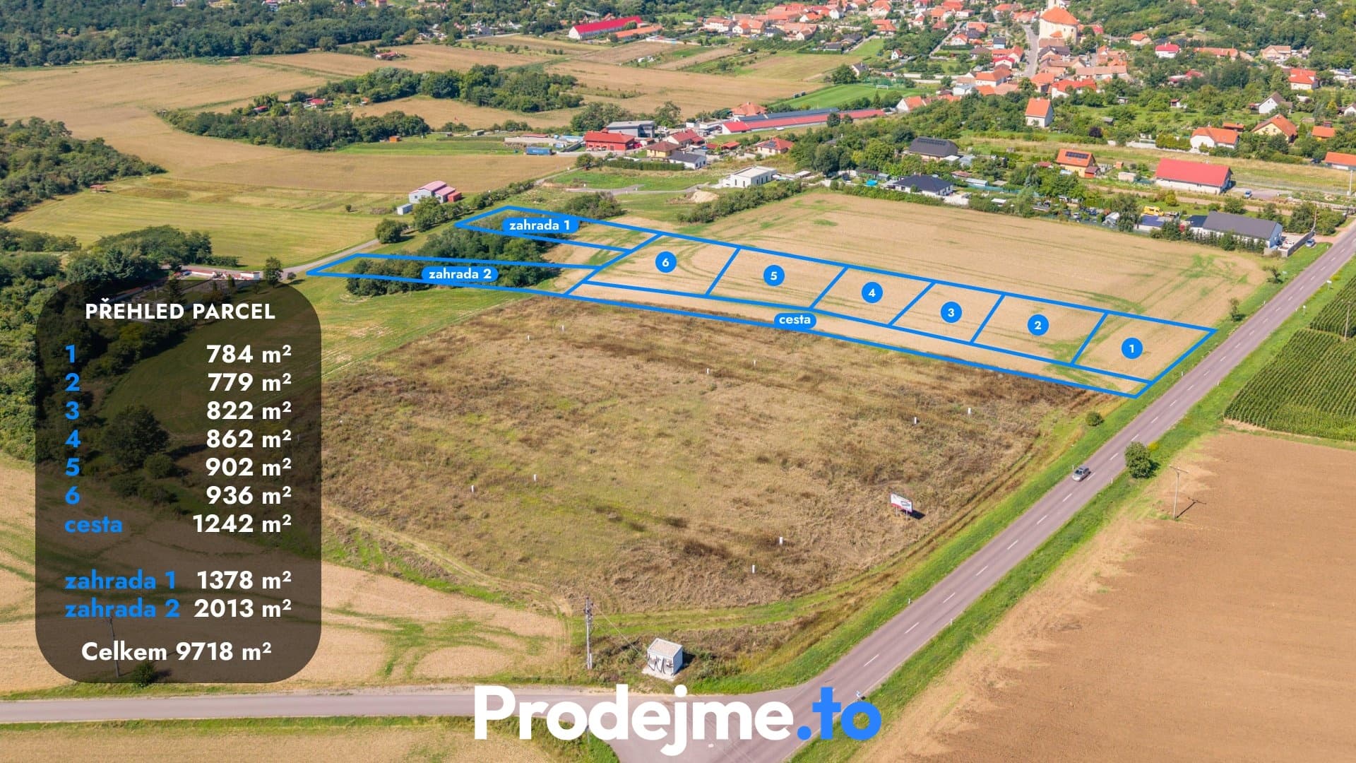 Prodej pozemku 9 718 m² - Dyje