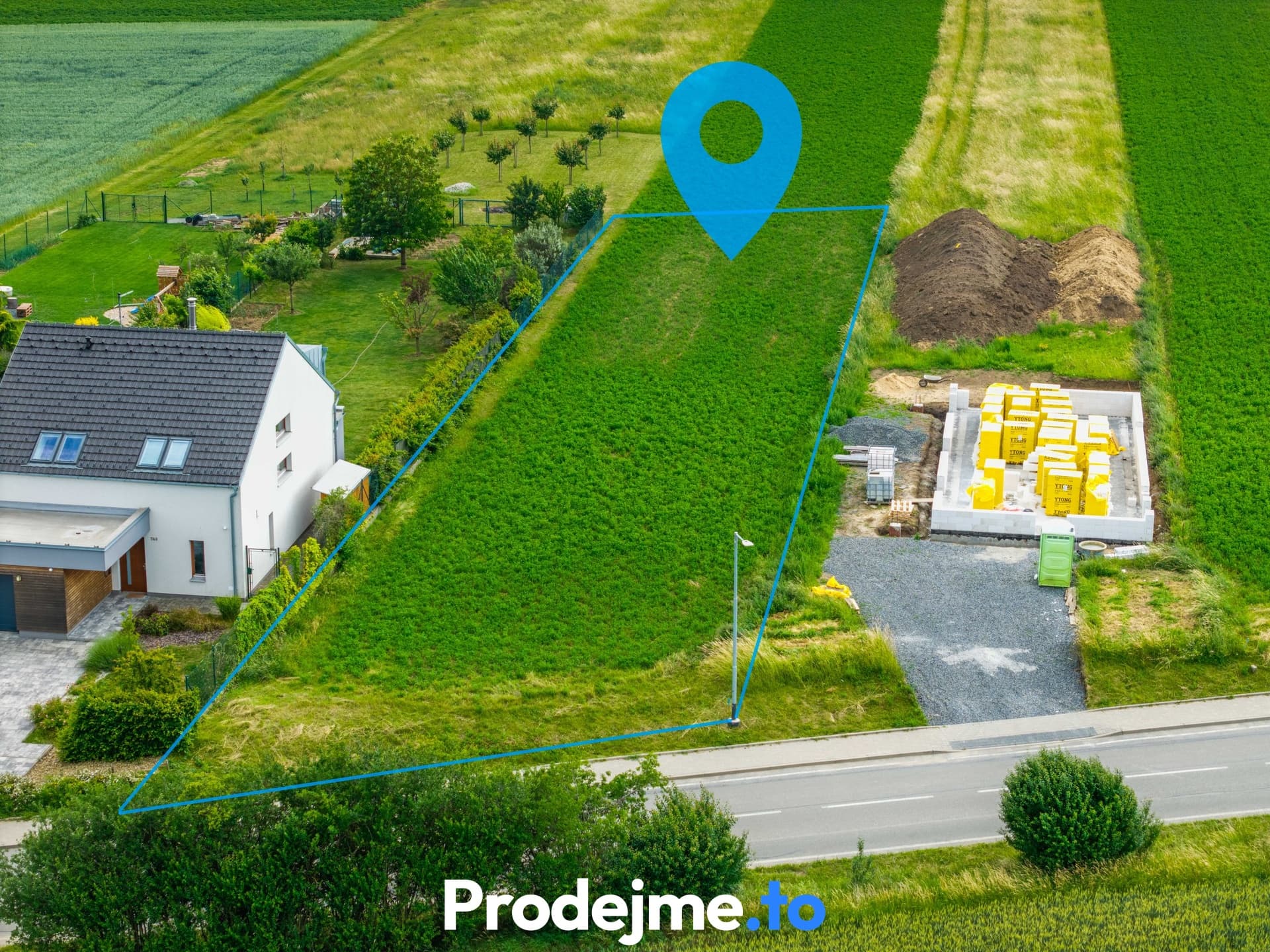 Prodej stavebního pozemku 1 109 m² - Pozořice