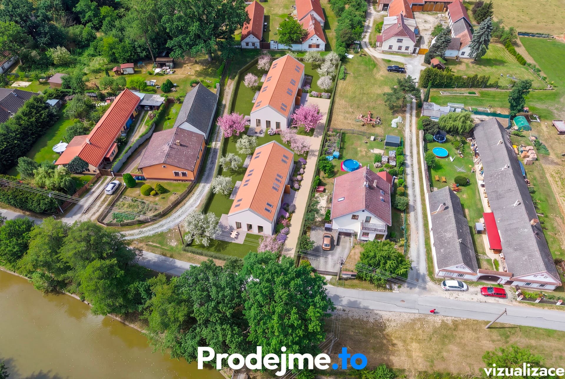 Prodej stavebního pozemku 2 063 m² - Třeboň - Branná