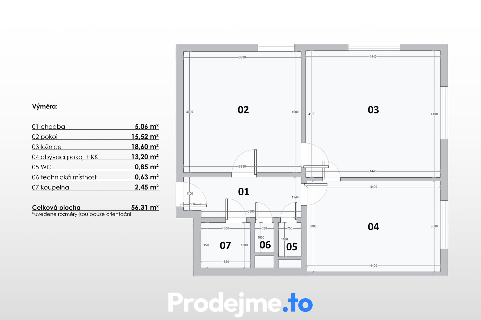 Pronájem bytu 2+1, 58 m² - Bieblova, Praha - Smíchov