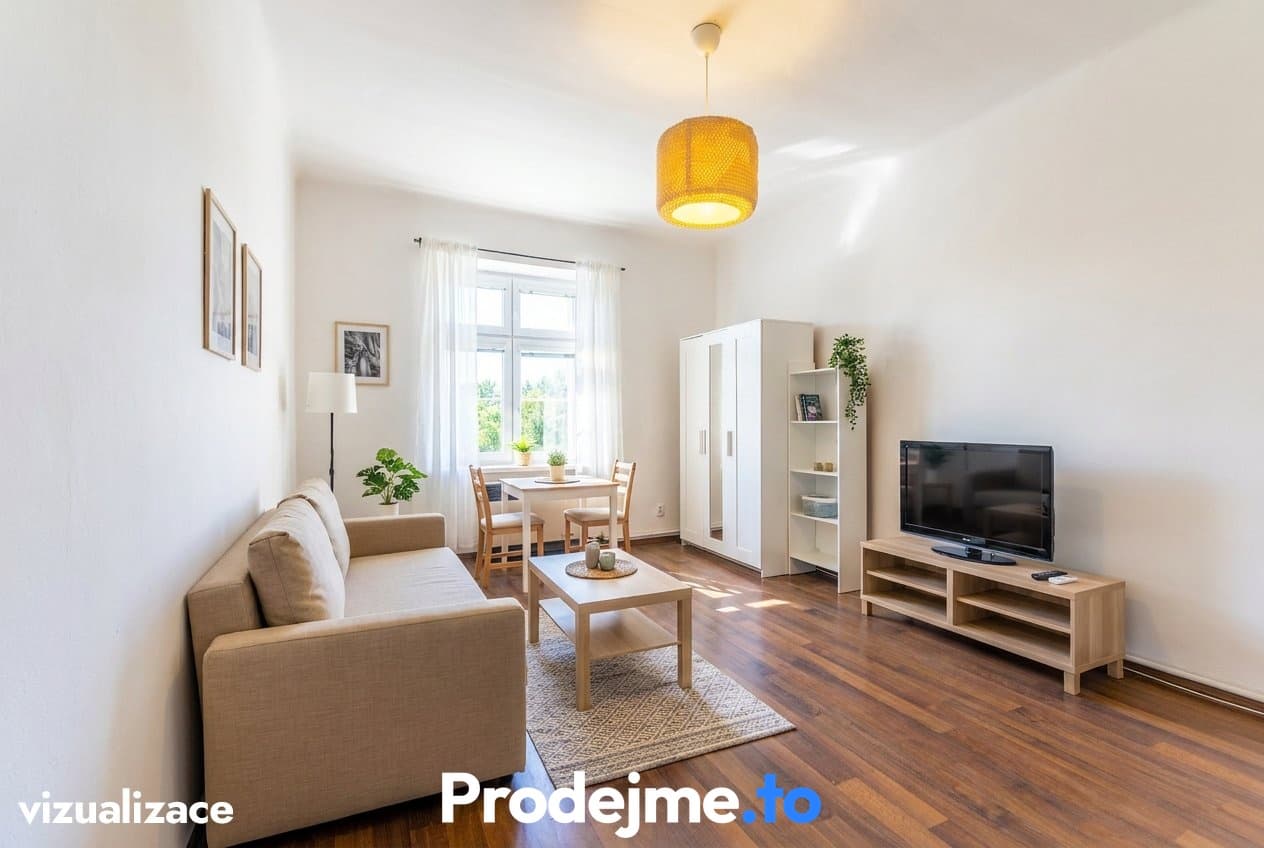 Pronájem bytu 2+kk, 41 m² - Hartigova, Praha - Žižkov